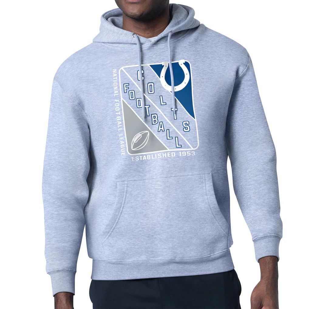 Men 2026 NFL Indianapolis Colts Grey Hoodie hooded style 01-0